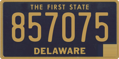 DE license plate 857075