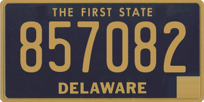 DE license plate 857082