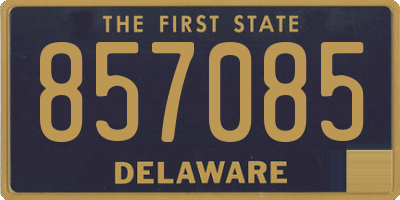 DE license plate 857085