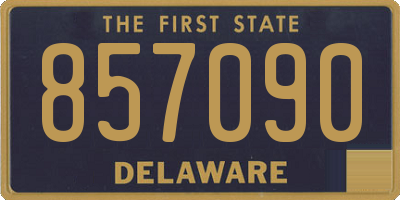 DE license plate 857090