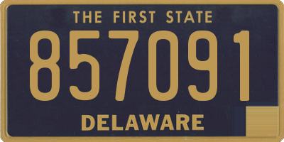 DE license plate 857091