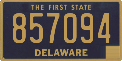 DE license plate 857094
