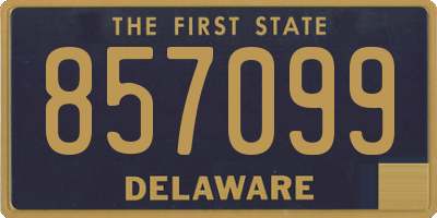 DE license plate 857099