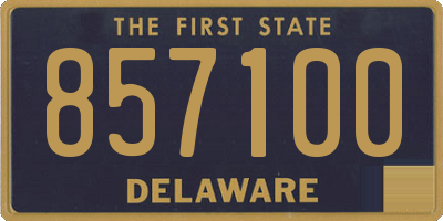 DE license plate 857100