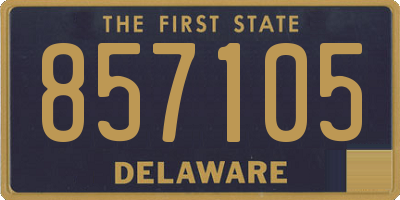 DE license plate 857105