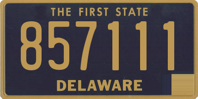 DE license plate 857111