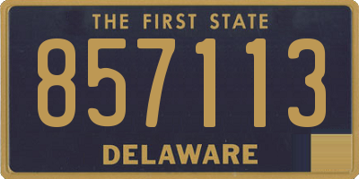 DE license plate 857113