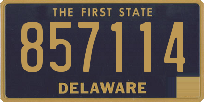DE license plate 857114