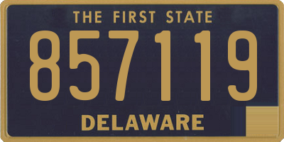 DE license plate 857119