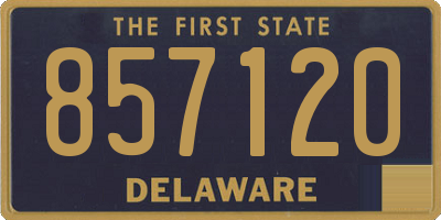 DE license plate 857120