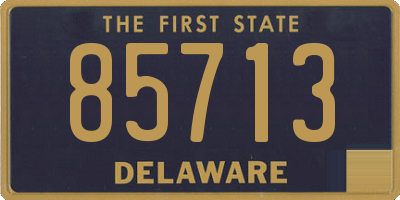 DE license plate 85713