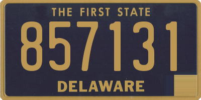 DE license plate 857131