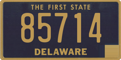 DE license plate 85714