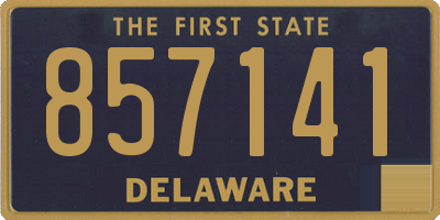 DE license plate 857141