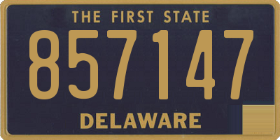DE license plate 857147