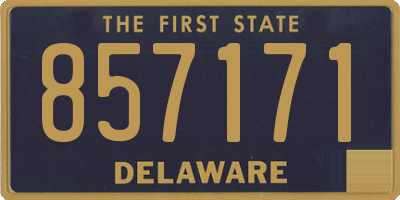 DE license plate 857171