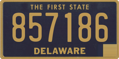 DE license plate 857186