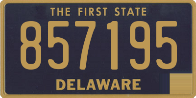 DE license plate 857195