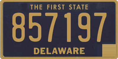 DE license plate 857197