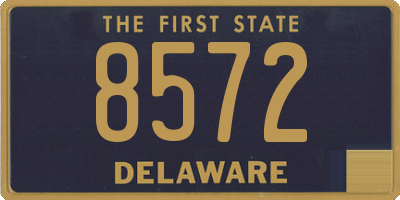 DE license plate 8572