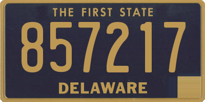 DE license plate 857217