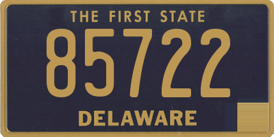 DE license plate 85722