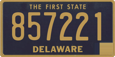 DE license plate 857221
