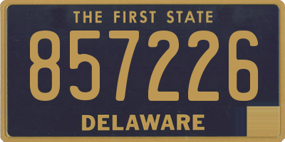 DE license plate 857226