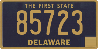 DE license plate 85723