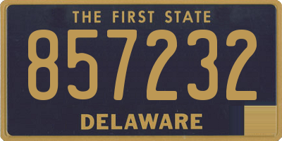 DE license plate 857232