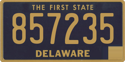 DE license plate 857235