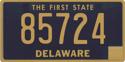 DE license plate 85724