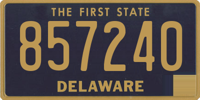 DE license plate 857240