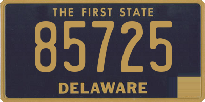 DE license plate 85725