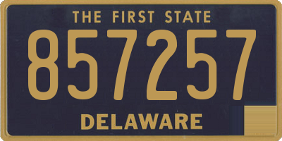DE license plate 857257