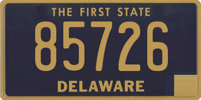 DE license plate 85726