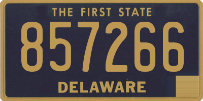DE license plate 857266