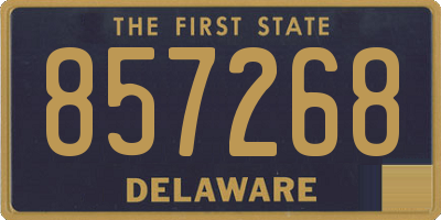 DE license plate 857268