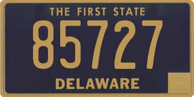 DE license plate 85727