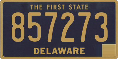 DE license plate 857273