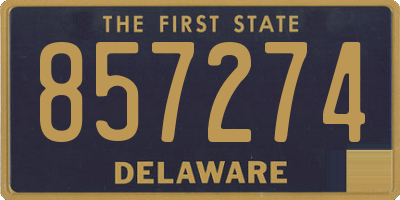 DE license plate 857274