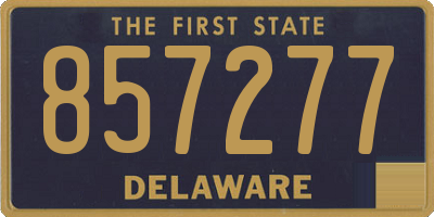DE license plate 857277