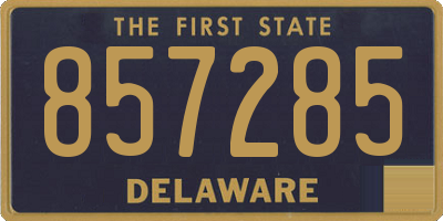 DE license plate 857285