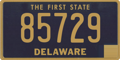 DE license plate 85729