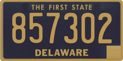DE license plate 857302
