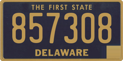 DE license plate 857308