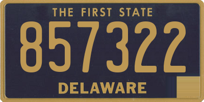 DE license plate 857322