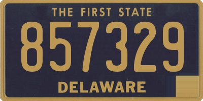 DE license plate 857329
