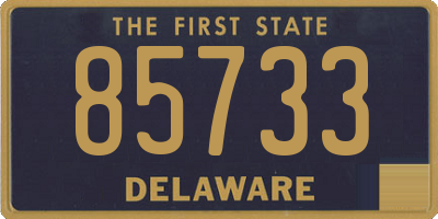 DE license plate 85733