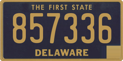 DE license plate 857336